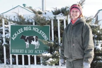 Kristy Ackley, of Ack-Lee Registered Holsteins outside of East Liberty in Logan County, said that last winter helped them prepare for the cold weather of 2015.