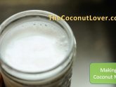 Making kefir with coconut milk
